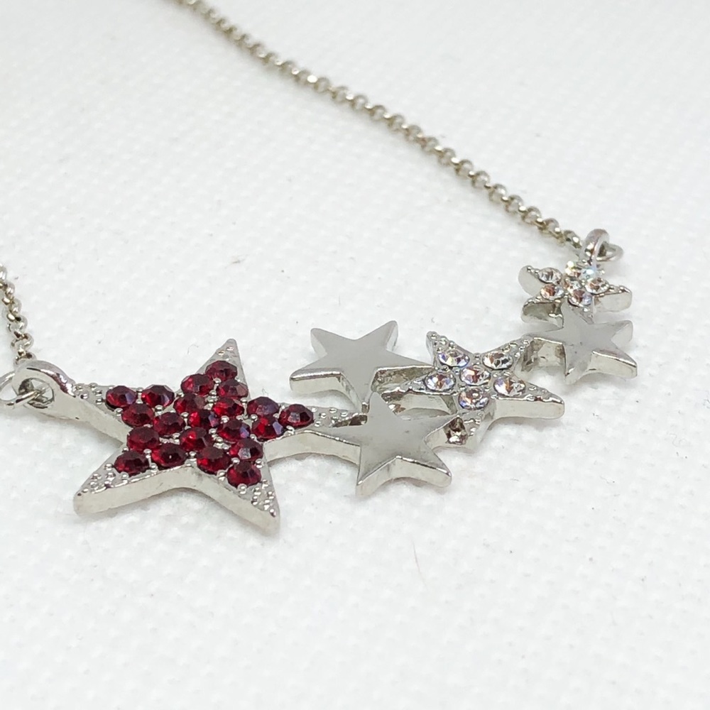 💠3 for $25💠Silver Crystal Star Necklace - Picture 7 of 8
